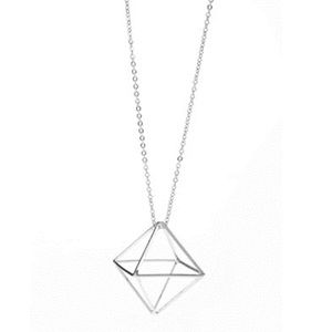 🛑3 for $10 MUST GO SALE 3D Diamond Cubic Necklace